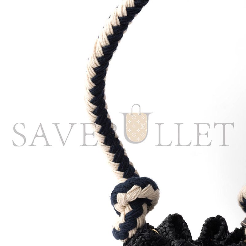 PRADA CROCHET MINI BUCKET BAG 1BE068 (19.5*15.5*10cm) 